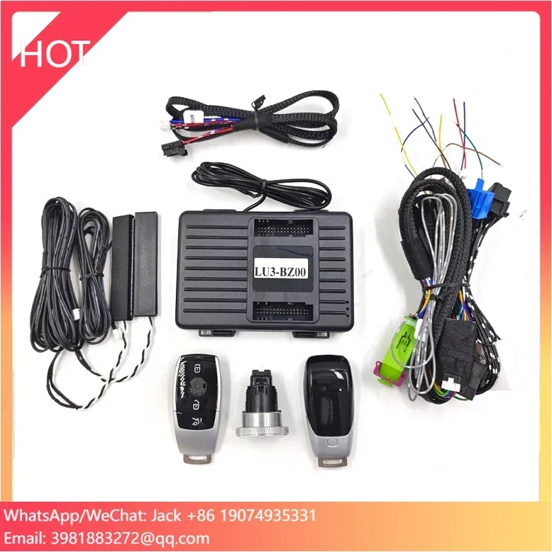 

For Mercedes Benz E CLS GLK SLK Upgrade Engine Push Start Stop System Remote Starter Keyless Entry Plug Play Car Accessories