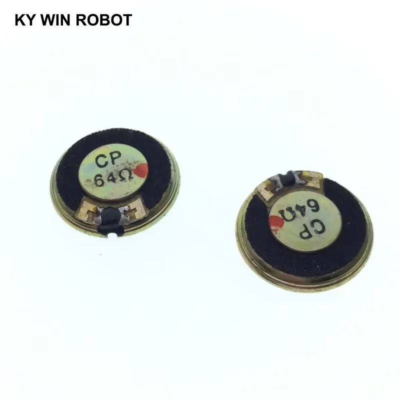2pcs/lot New Ultra-thin Mini Speaker 64 Ohms 0.5 Watt 0.5W 64R Speaker Diameter 20MM 2CM Thickness 3MM