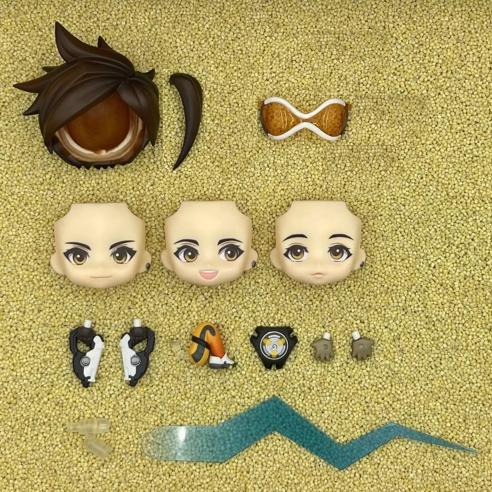 shouwangxianfeng GSC Clay Man Face bambola viso capelli accessori per bambole