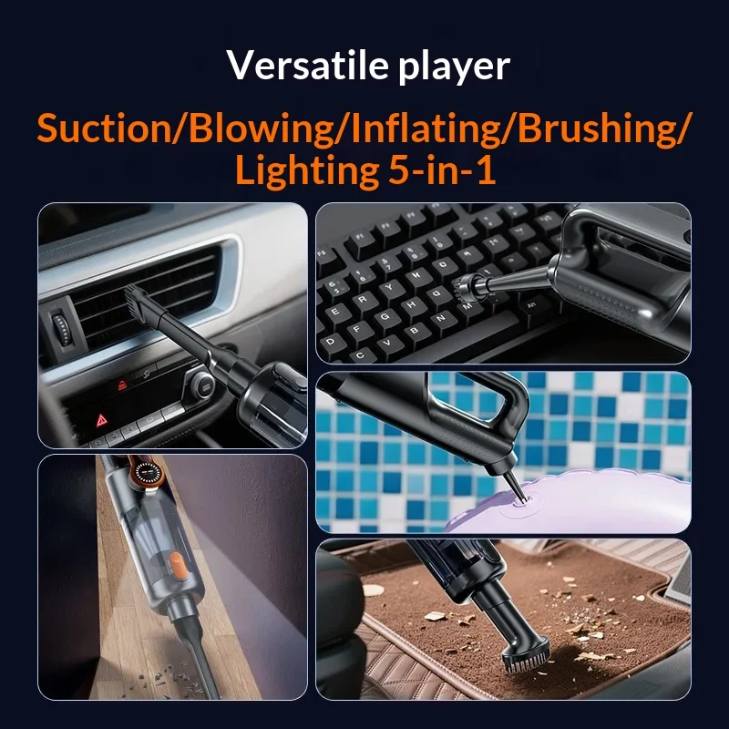 Car vacuum cleaner wireless one-button dust dump high-power portable vacuum cleaner large suction mini handheld vacuum cleaner - Image 2