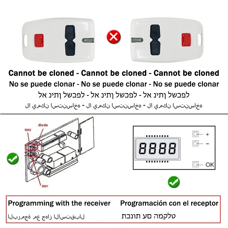 Remote Control Garasi 8 Model BFT MITTO2 MITTO4 RCB 02 04 KLEIO 433MHz Rolling Code Pembuka Pintu Gerbang