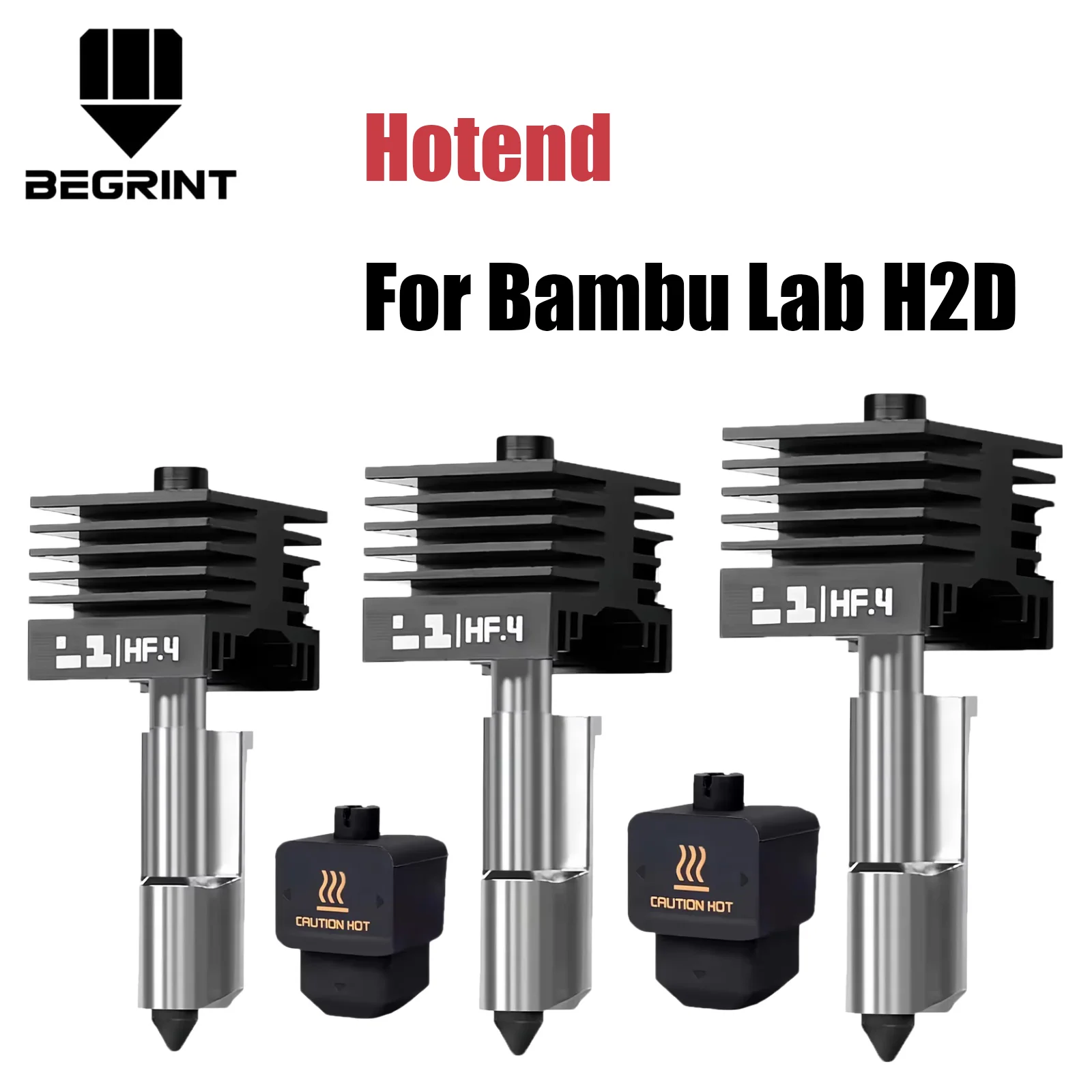 

0.4mm Hardened Steel Hotend Kit for Bambu Lab H2D – High-Temp Print Head with Silicone Sock, 3D Printer Replacement Parts