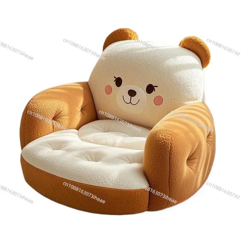 Thickened children's soft fabric sofa with modern design, new baby chair, lazy area layout