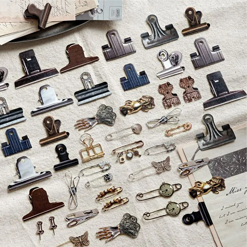 1pack/25pcs Unique Vintage Old Label Sticker Sheets, Antique Tag Pattern Stickers for Student Journal, Collage Deco Stickers