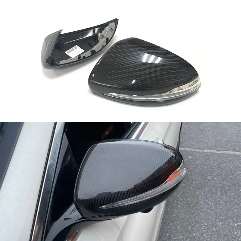 

W205 Корпус зеркала из углерода, замена OEM, подходит для бокового зеркала для Mercedes W205 W213 W222 GLC LHD