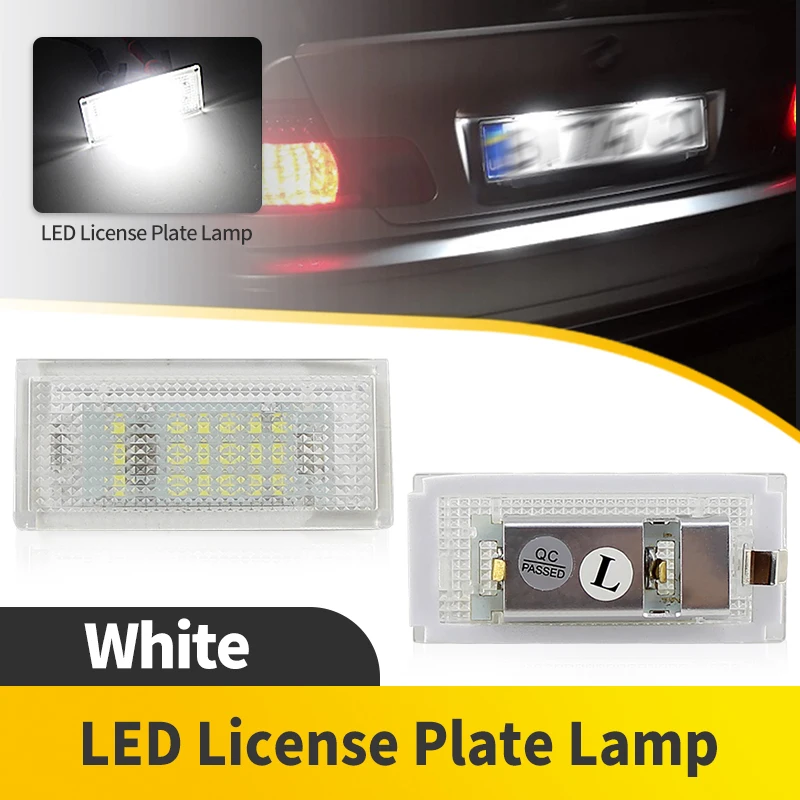 

2PCS OEM LED License Plate Light For BMW E46 2D facelift 1998-2003 For BMW E46 M3 1998-2003 Not Fit Convertible OEM 51137031085