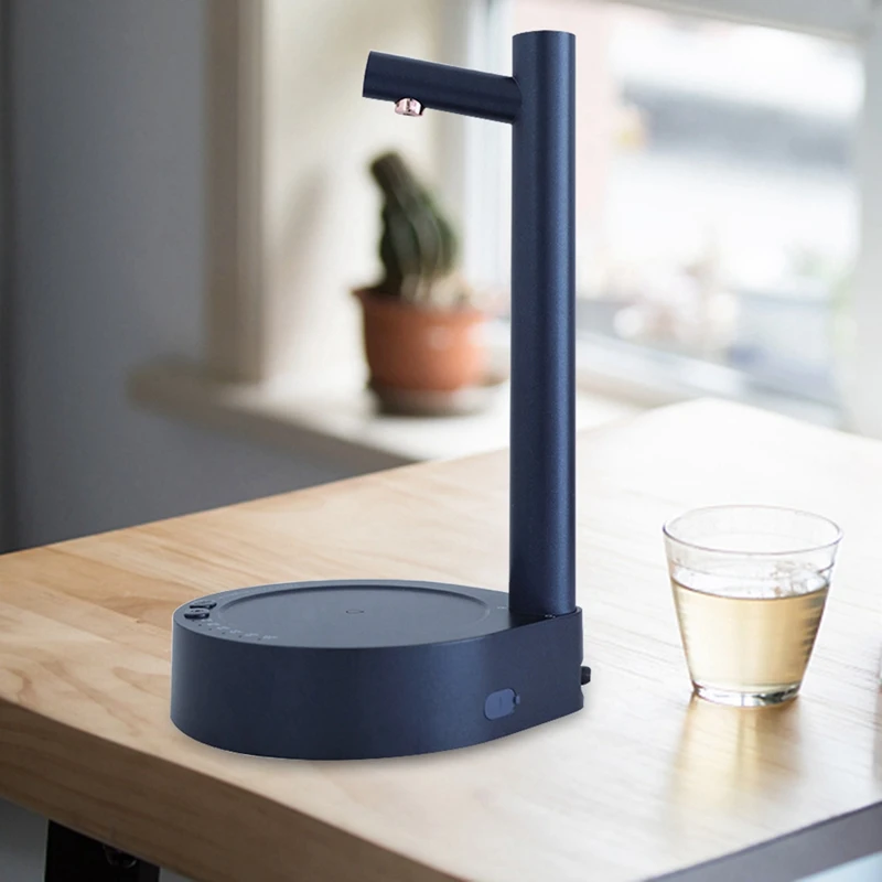 موزع مضخة مياه كهربائية ، مضخة زجاجة ماء أوتوماتيكية ، سطح المكتب قابلة للشحن مع حامل