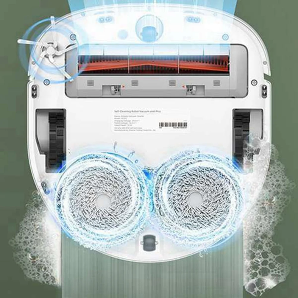 Xiaomi-掃除機ロボット用のmopクロス,掃除機用のスペアパーツ,掃除機ロボットw10,2個