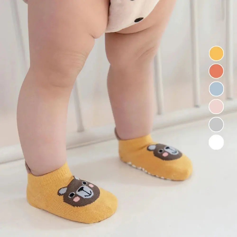 1-3 Years old Cute Autumn Summer Cotton Cartoon Spring Infant Accessories Baby Socks Anti Slip Sole Newborn Floor Socks