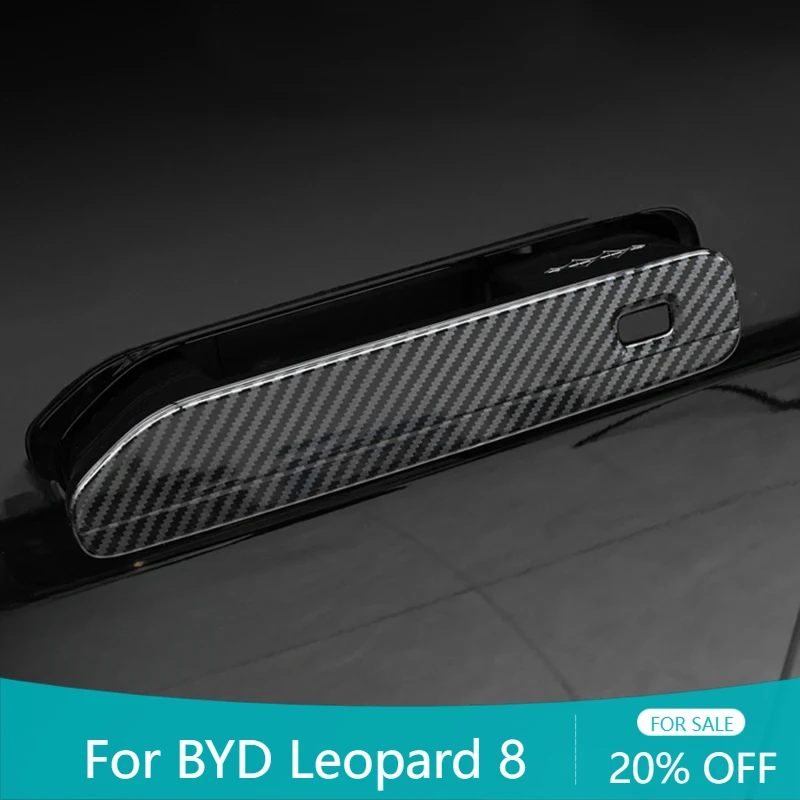

For BYD Leopard 8 2025 Car exterior decoration accessories, door handle protective patch, DIY glitter