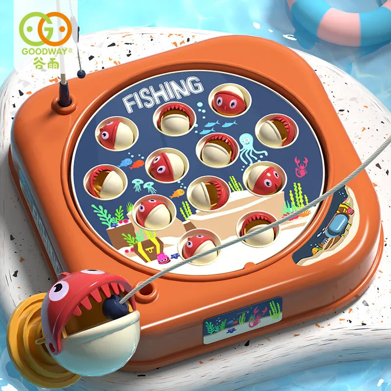 Semplice giocattolo da pesca magnetico, gioco con palo, giocattolo per bambini, Montessori con palo, educazione per bambini, regalo senza spinning