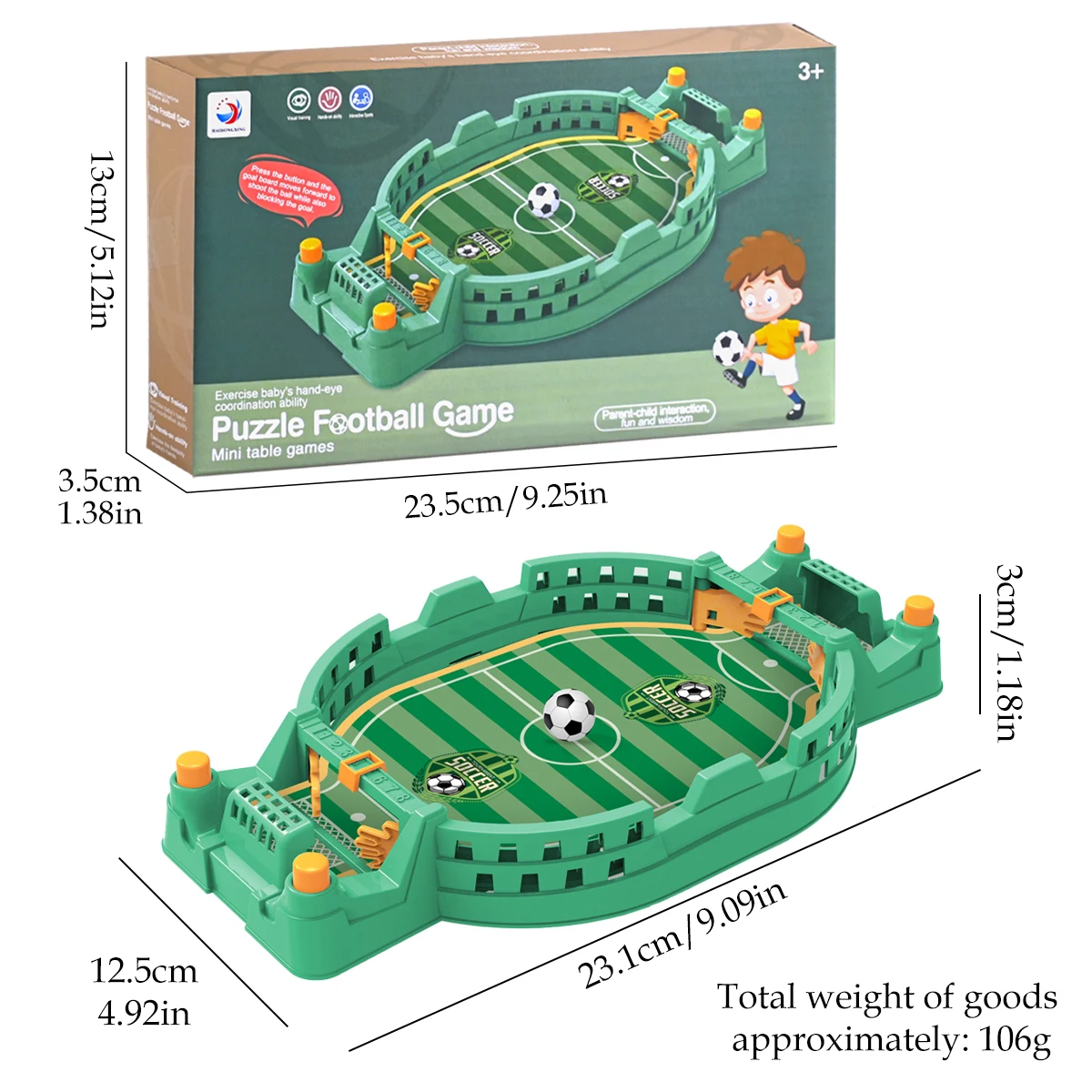 Minijuego interactivo de mesa de fútbol, juegos deportivos de competición, Catapulta de escritorio para juego familiar