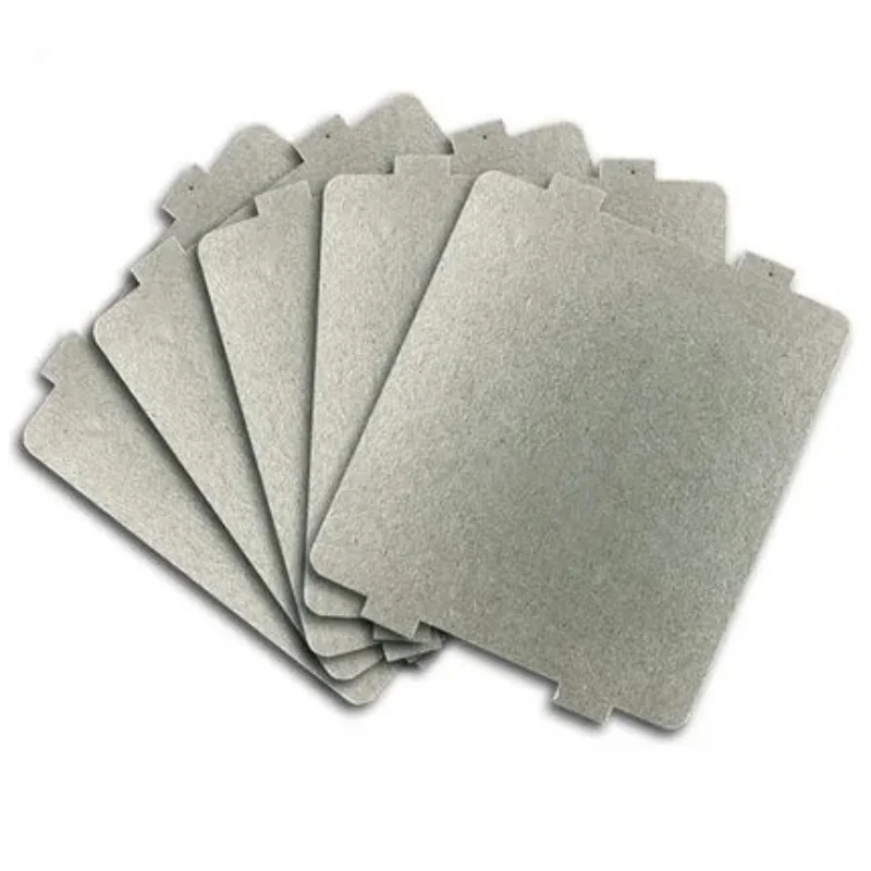 5Pcs 9.9*10.8ซม.อะไหล่สำหรับเตาอบไมโครเวฟ Mica ไมโครเวฟ Mica แผ่นสำหรับ Midea Magnetron หมวกไมโครเวฟเตาอบแผ่น