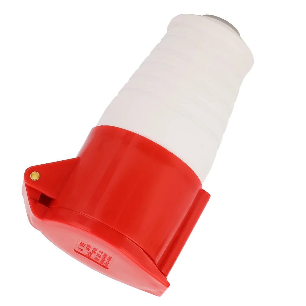 220-380V/240-415V 32A Industrial Plug Connector 5 Pin 3 Phase 3P+N+E Industrial Connector Kit IP44 Waterproof Power