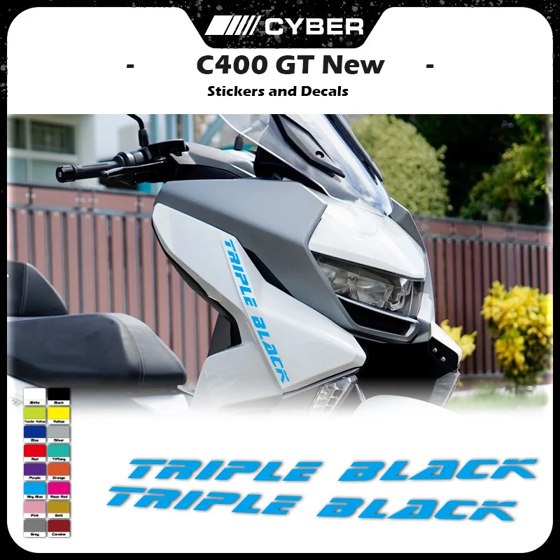 

For BMW C400 GT New Motorcycle Fairing Shell Line Sticker Decal A pair C400GT Solid Color Hollow Design