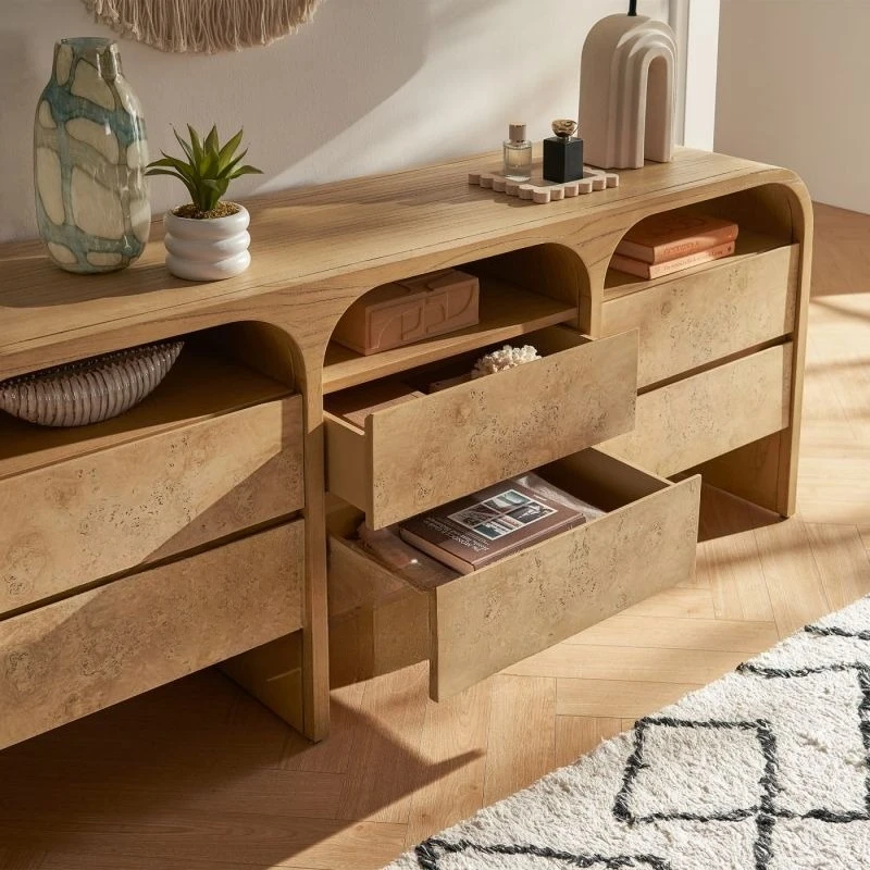 

cabinet, household bedroom storage cabinet, French retro designer creative side cabinet, wabi-sandy wind cabinet