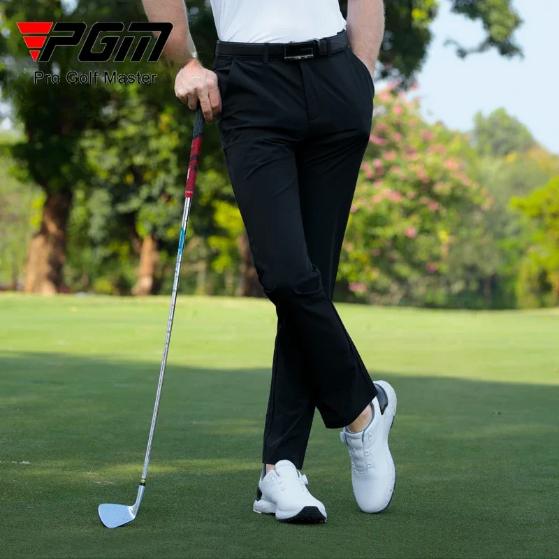PGM Men Golf Pants Spring/Summer Elastic Belt Sports Pant KUZ200