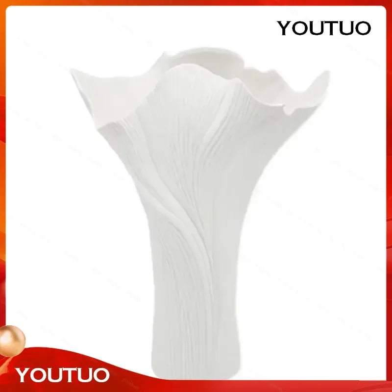 for Niche Art Designer Simple Solid Color Ceramic Vase Nordic Ins Living Room Entrance Modern Flower Ware