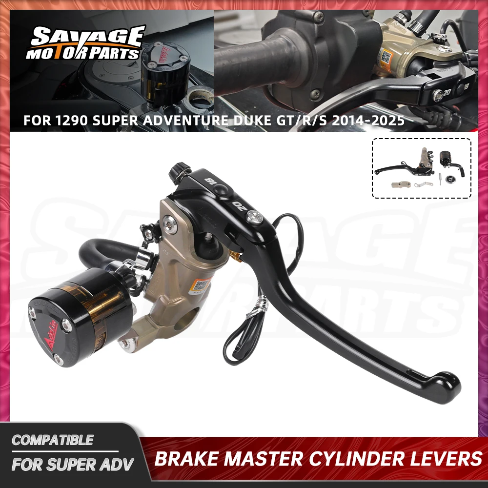 Palancas de cilindro maestro de freno delantero para 1290 Super Duke ADV GT/R/S 2014-2025 accesorios de motocicleta palanca de bomba hidráulica derecha