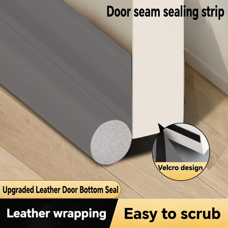 Door crack strip, windproof barrier, suitable for most doors, noise blocker, air vent seal, dust-proof and insect proof block