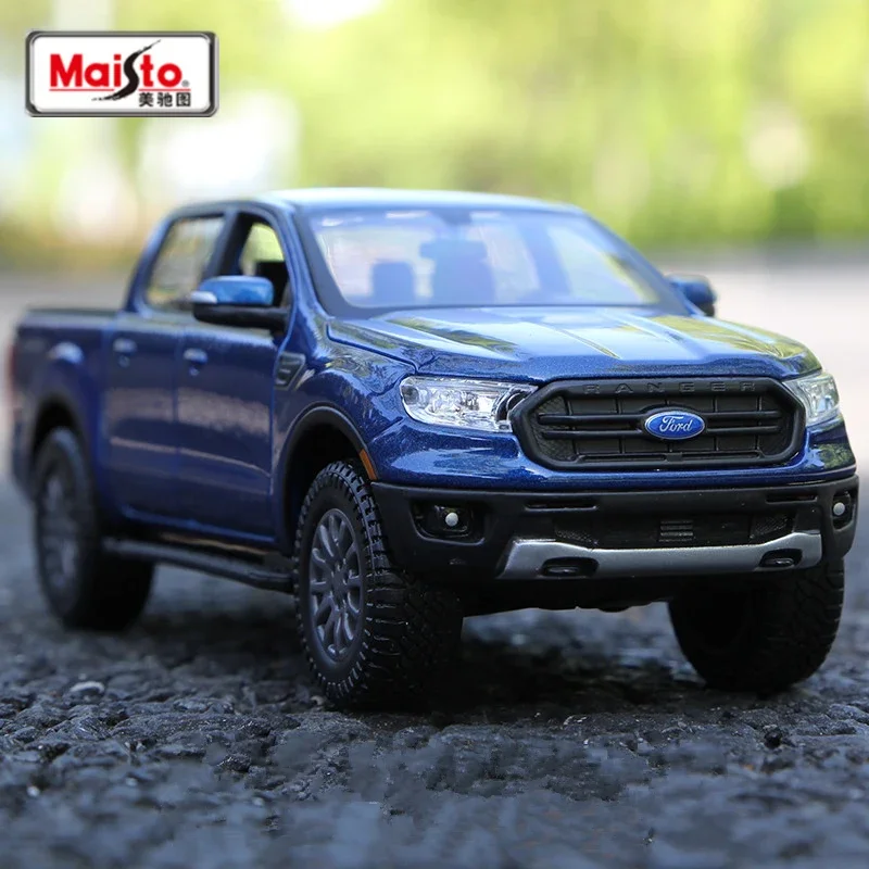 1:24 2019 Ford Ranger Alloy Pickup Car Model Diecasts Metal Off-road Vehicles Model High Simulation Collection Gifts