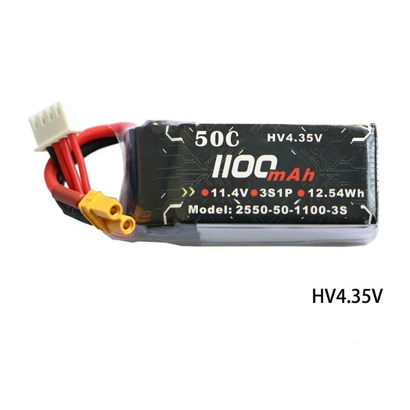 ALIENRCL-Batterie Lithium Légère Longue Endurance, HV 1100MAH 2S 3S 4S, Lipo pour FPV Racing UAV RC Quadcopter Part