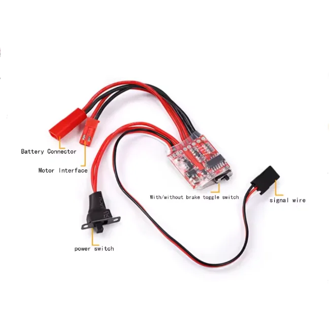10A 20A 30A bidirectional brushed electric adjustable with brake, switchable RC remote control car module without brake