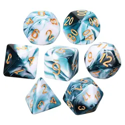 7 Pieces Dice Set Polyhedral Dice Set Role Playing Dices Set for DND Pathfinder Role Playing RPG