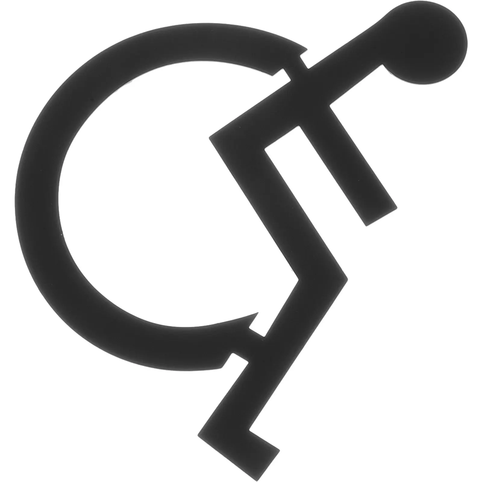 

Указатель для туалетов для инвалидов из нержавеющей стали повышенной прочности, табличка на дверь для инвалидных колясок, для коммерческих зданий, простая установка