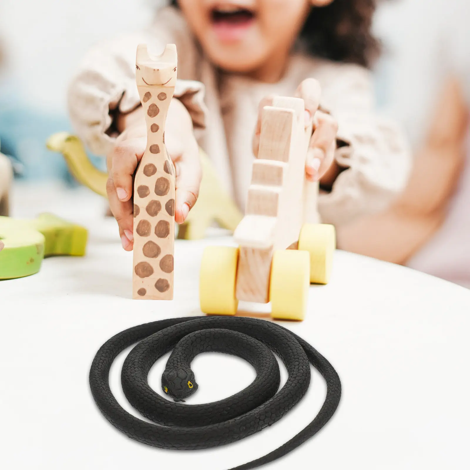 

Реалистичная имитация змеи, похожая на настоящую, для декора, розыгрышей, розжига, реквизит для вечеринок, сада, дома, модель животного-имитации