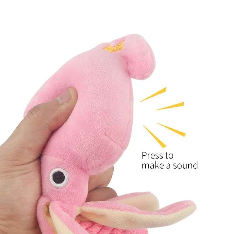 Supet Pet Octopus Plush Rope Toy Is Bite-resistant, Fun and Interactive, Suitable for Indoor and Outdoor Use