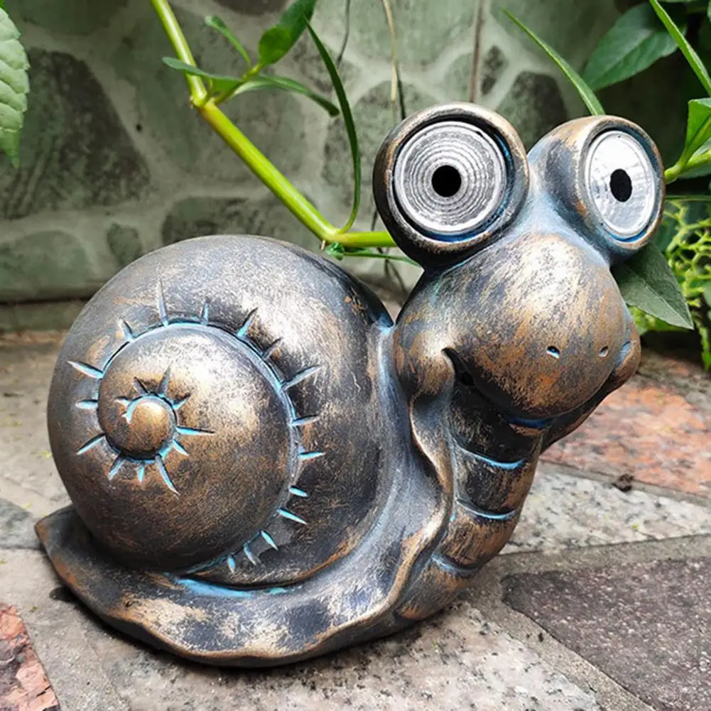 

Outdoor Solar Light Ornamental Garden Light Durable Solar Lamp Ornament Turtle Owl Snail Sculpture for Outdoor Garden Decoration