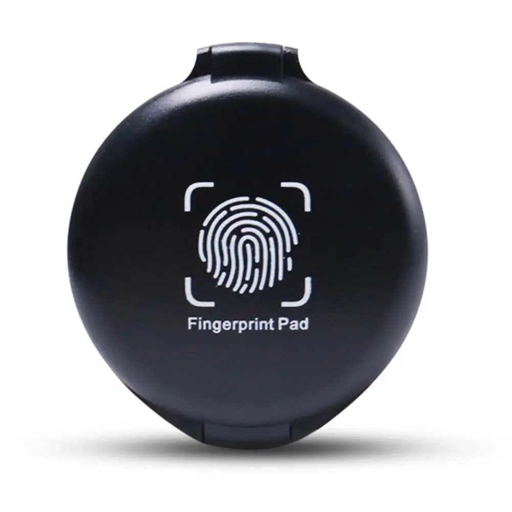 Fingerprint Ink Pad para identificação, Pad portátil, compacto, impermeável, bolso de tamanho