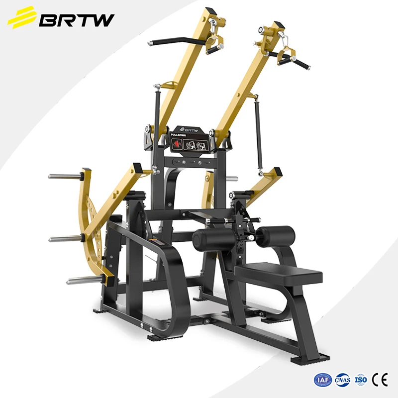 High Quality Professional Gym Equipment Adjustable Seated Lat Pull Down Machine for Back Exercise