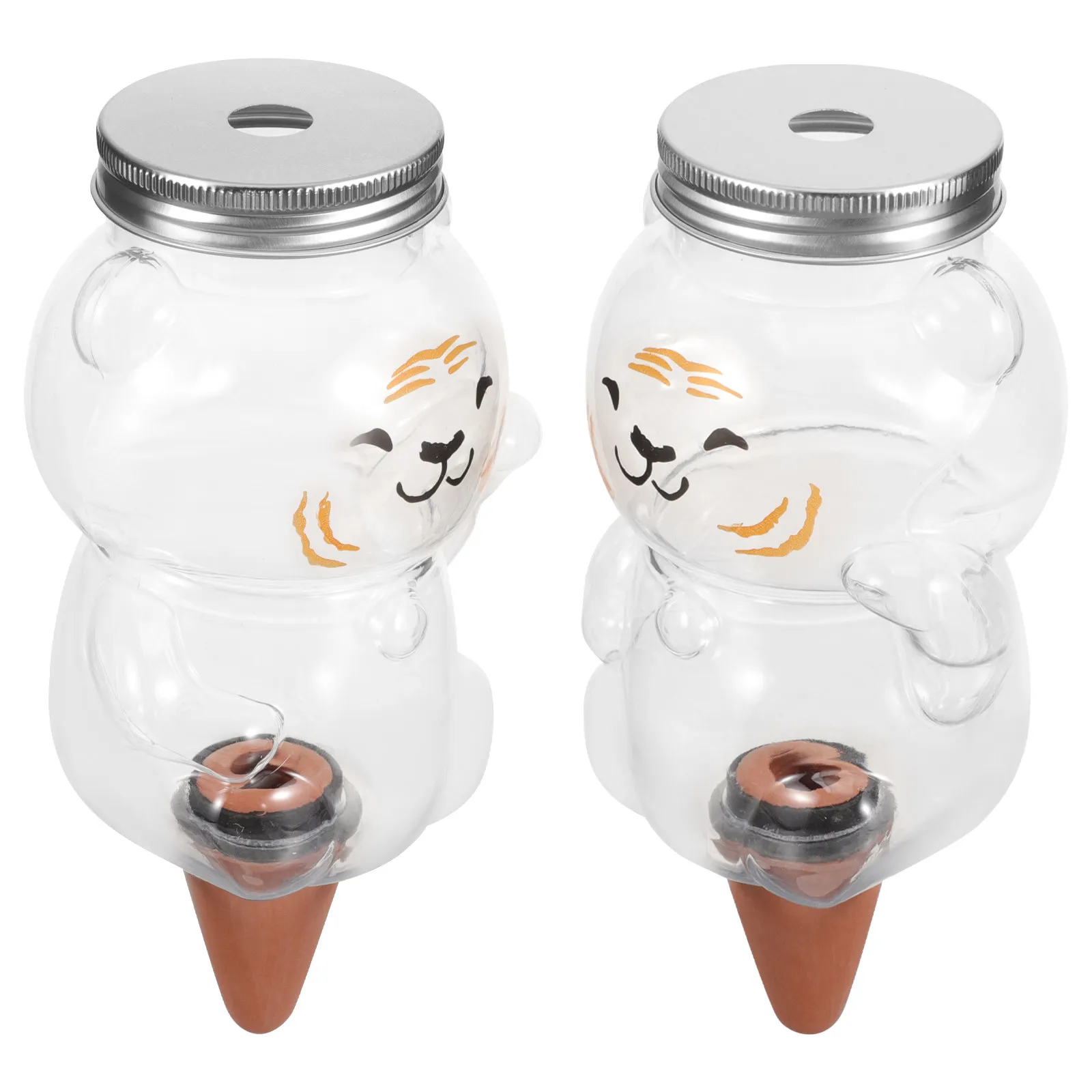 

2Pcs Plant Watering Device Automatic Self Watering Tool Creative Design for Indoor Garden Plant Waterer Water Devices