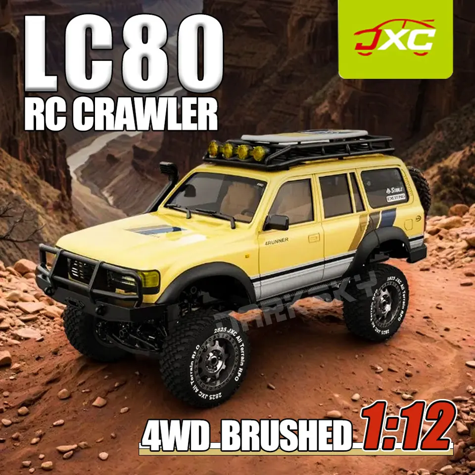 JXC LC80 4WD ブラシ付きRCロッククローラー 2.4GHz RTR 1/12 電動