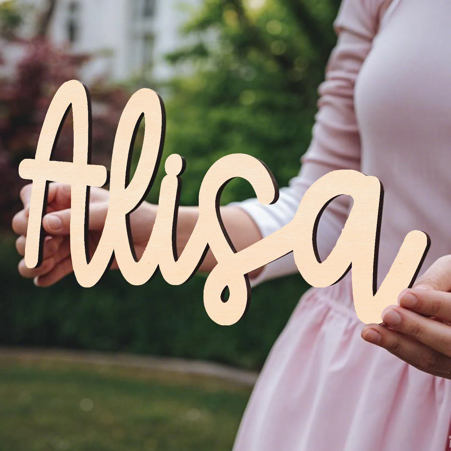 1 pieza de letrero de madera personalizado con nombre, nombre personalizado, decoración de pared con letras de madera, selección de varios colores, regalo perfecto para decoración del hogar