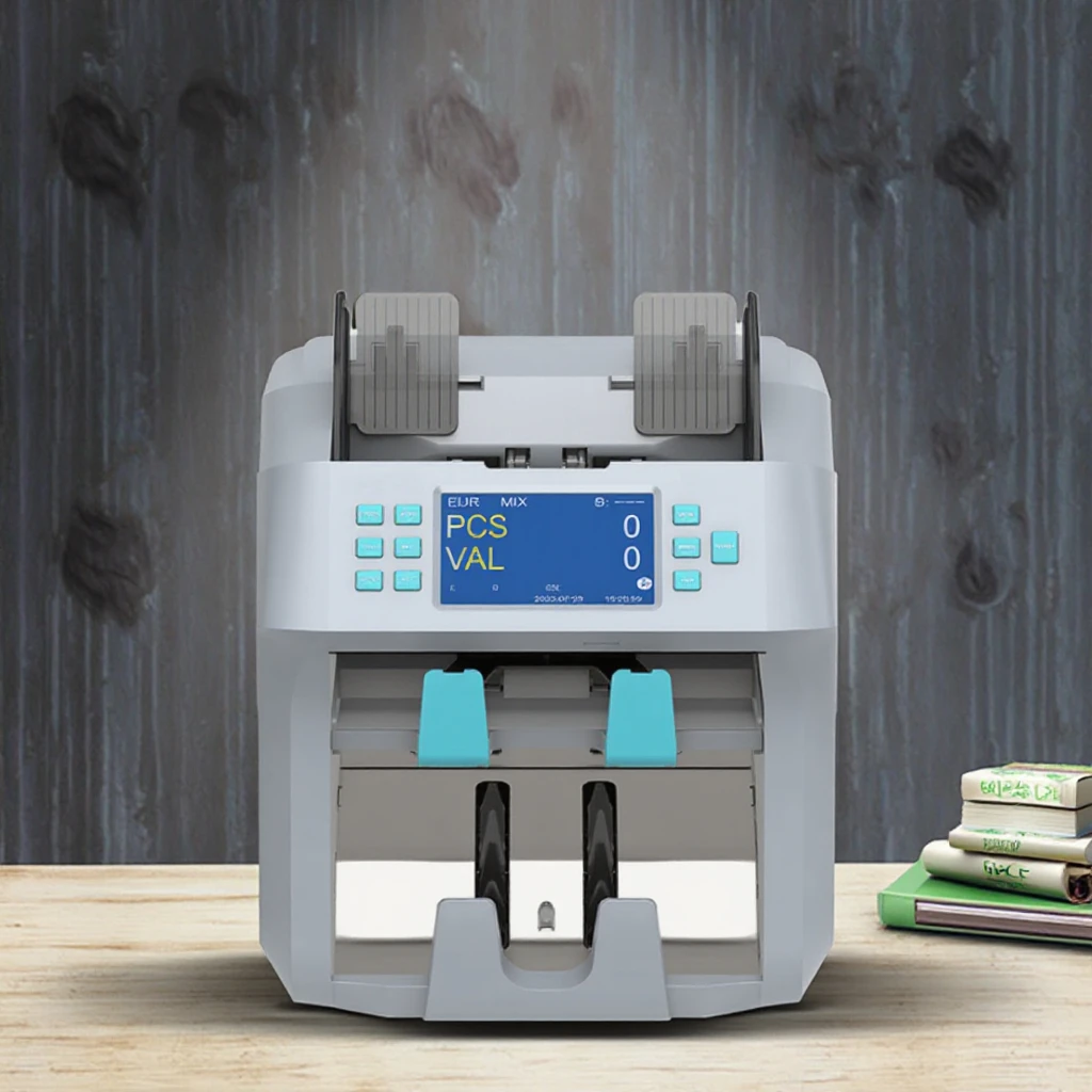 2 CIS Auto Sorter Bill Counters TFT Display Money Counting Machine with 2 Pockets for Mixed Value Sorting