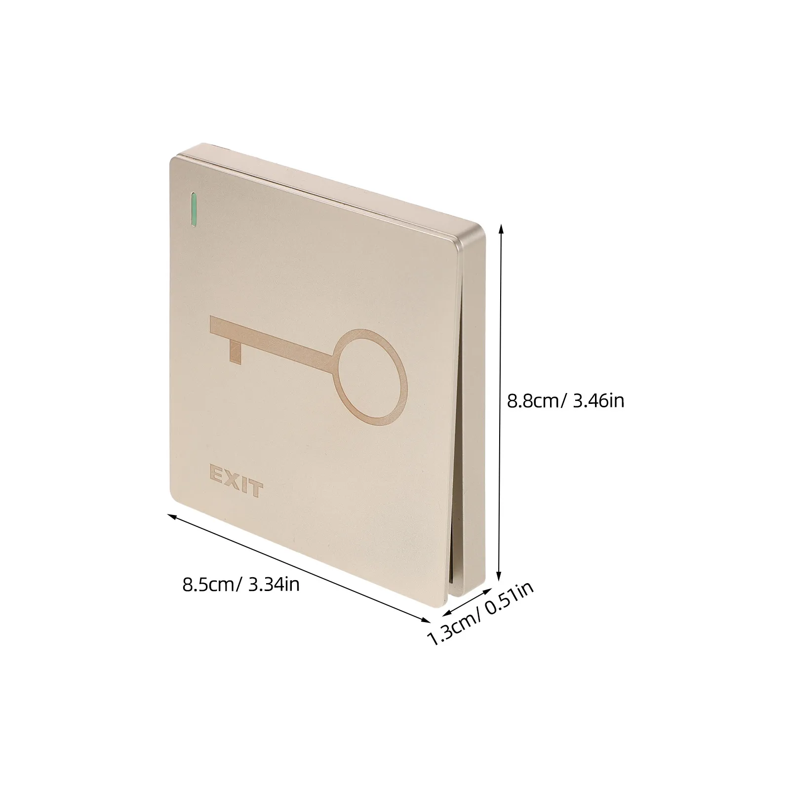 6pcs Automatic Reset Door Button 86 Type Push To Exit For Access Control Sturdy Wall Mounted Door Release Switch