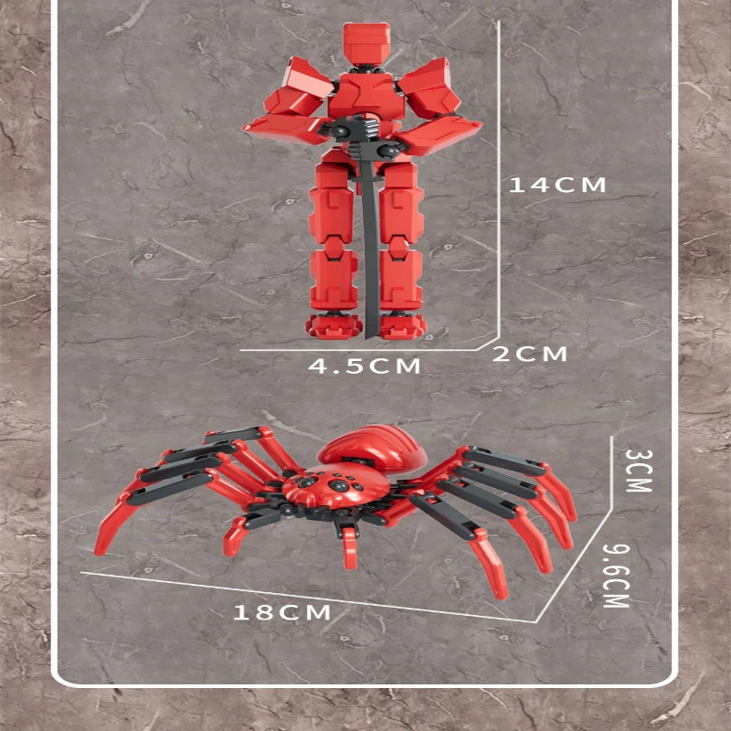 

13 Jointed Spider Hero Doll Action Figure Creative Modular Assembly Toy Multi Jointed Building Blocks Kids Gift Collectible 2026