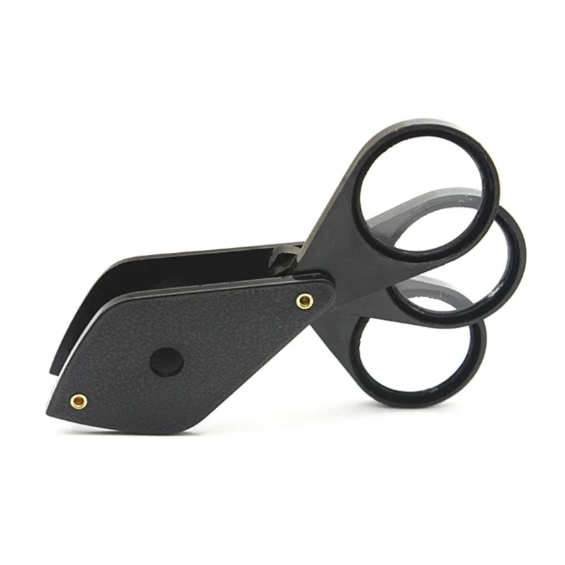 Handheld Magnifying Glass 4x 8x 12x Foldable Magnifying Lens Portable Eye Loupe Magnifier  Inspection Jewelry Coins