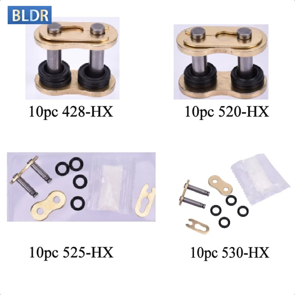 10pcs Universal 428HX 520HX 525HX 530HX Chain Buckle Ring Link Oil Seal Chain Buckle