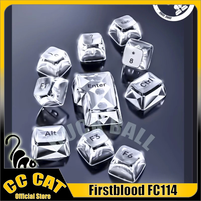 

Firstblood FC114 Mechanical Gamer Keyboard Transparent Keycap 114Keys FCSA PC Keycaps Customized Keycaps Accessories Gifts