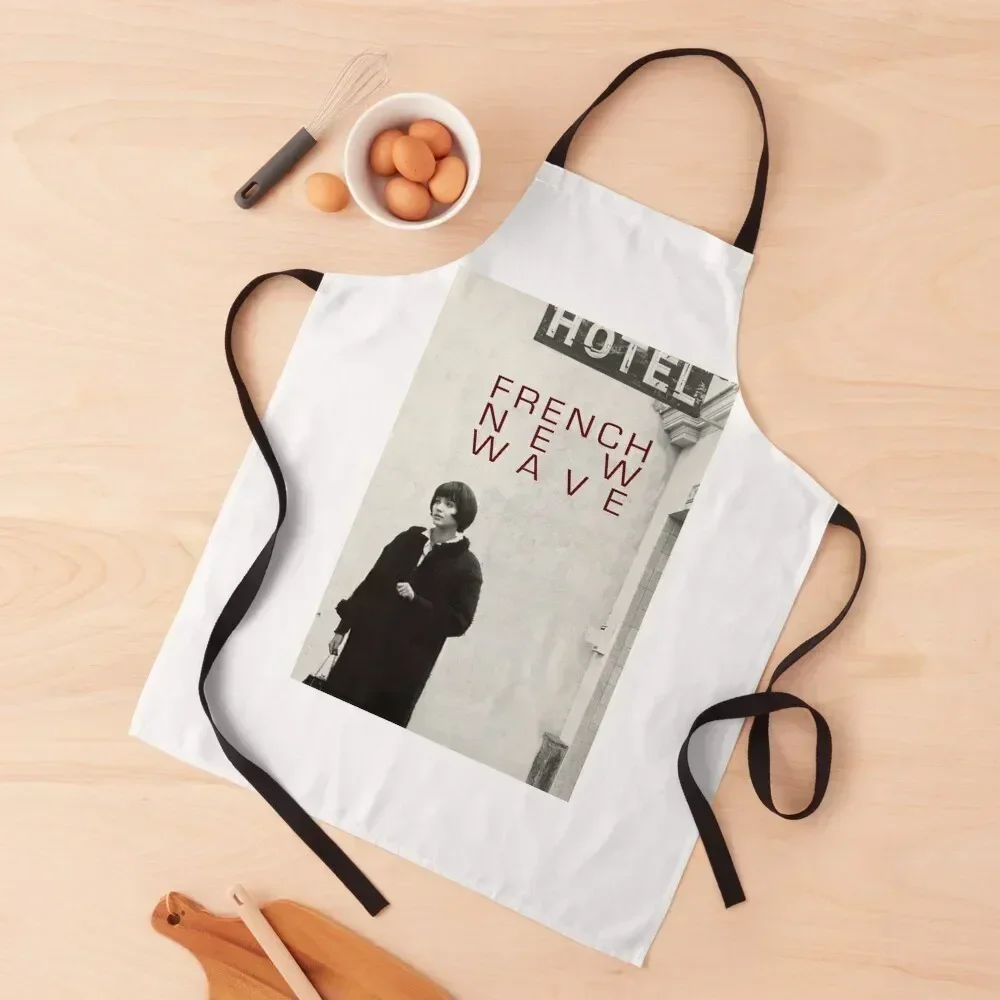 

French New Wave - Jean-Luc Godard, Anna Karina in Vivre Sa Vie Apron Korean Funny Teacher Apron