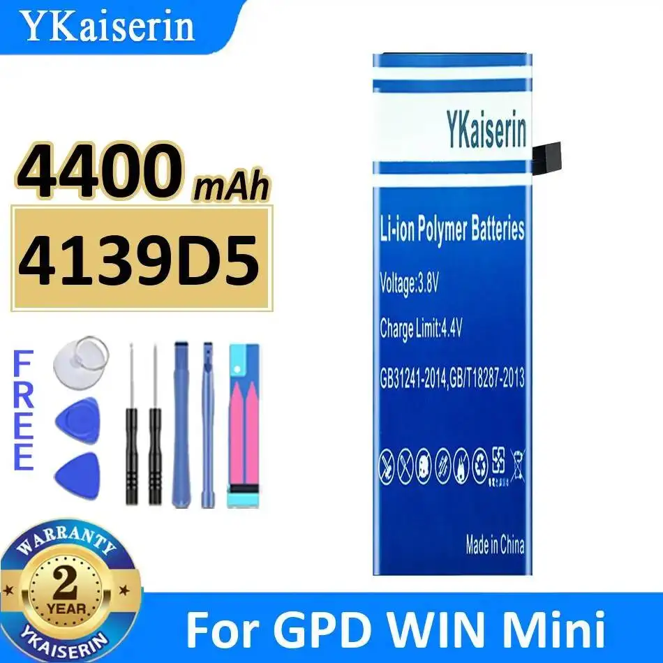 

Надежный и долговечный аккумулятор 4139D5 для портативного игрового ноутбука GPD Win Mini, 4400 мАч