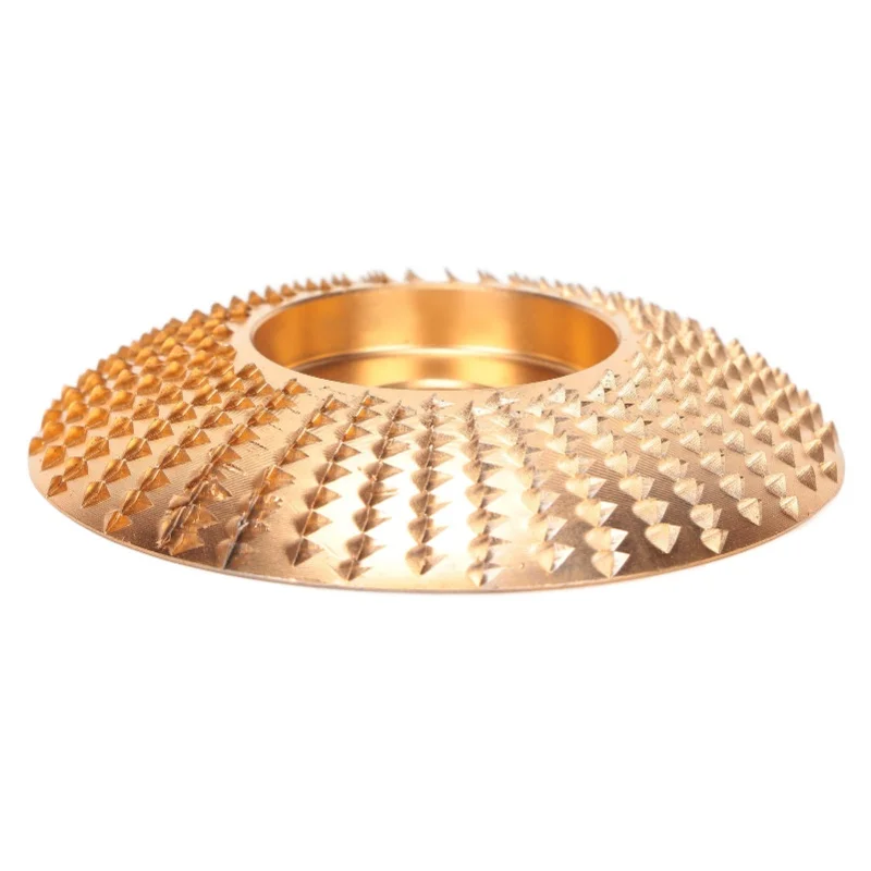 

Grinding Wheel High Carbon Steel Saw Disc Quick Clearing Wear Resistant Curved Gold Woodworking Grinder Disc