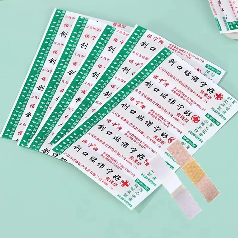 50pcs Emergency First Aid Bandage Heel Cushion Adhesive Plaster Waterproof Band-aid Medical Wound Hemostasis Patch Sticker