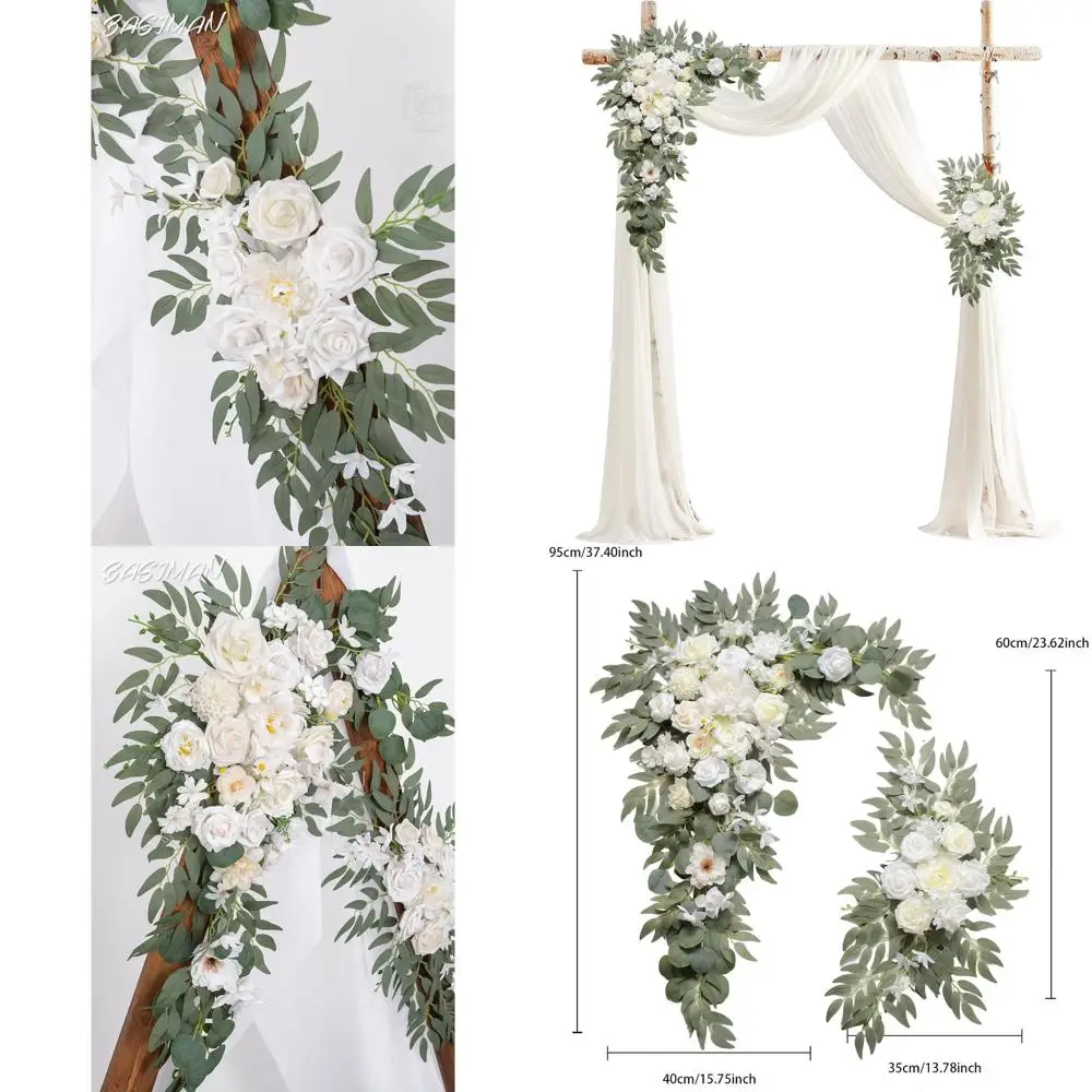 

Elegant Drapery Kit (Set of 3) for Wedding Ceremony, Arch Decorations, and Party Welcome Signs
