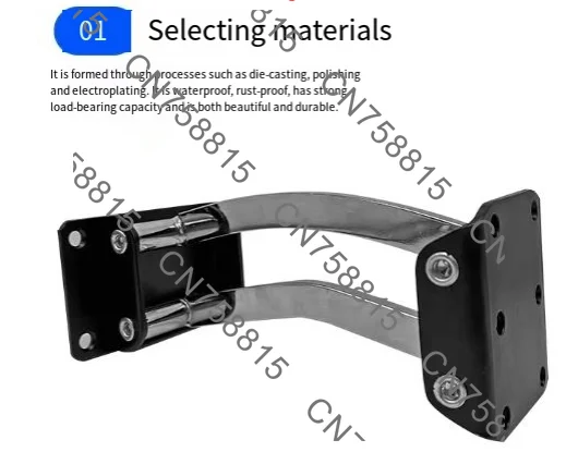 Articulated metal sofa armrest device allows sofa backrest to be adjusted, 23 cm high, adjustable furniture backrest, 1 pack