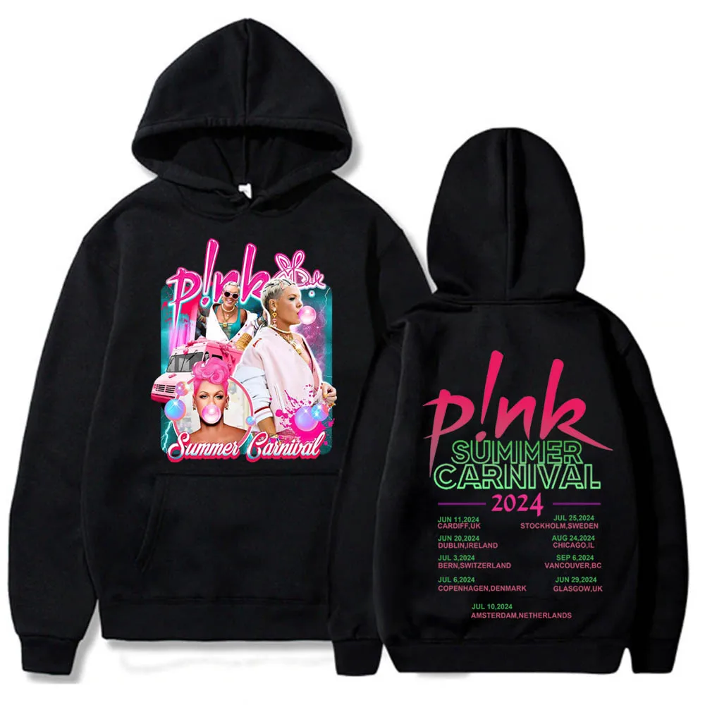 

Unisex Couple Hoodies P!nk Pink Summer Carnival Merch P Nk Summer Carnival 2024 Hoodie